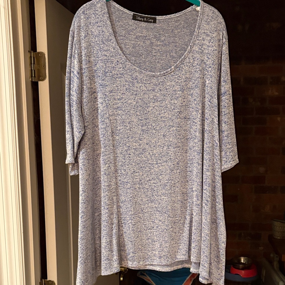 Relaxed Fit Heather Gray Women's Tunic by